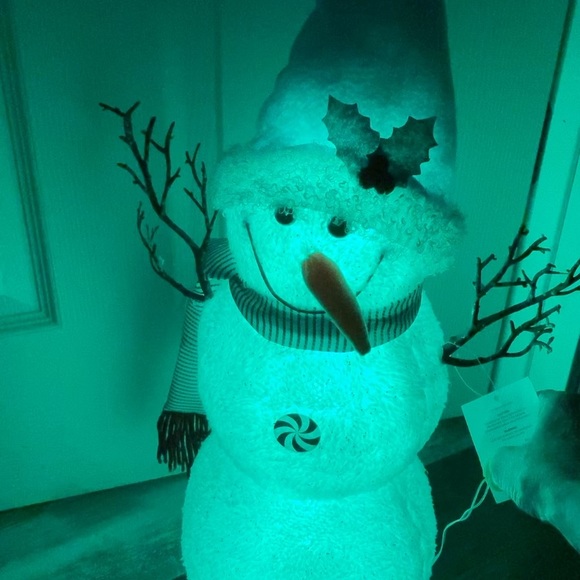 NWT 24" LED Light Changing Snowman Standing Figure - Picture 3 of 9